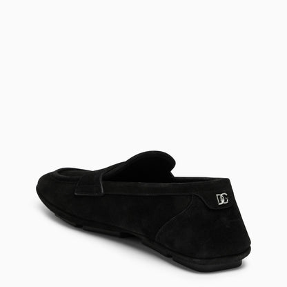 Dolce&Gabbana Black Suede Loafer