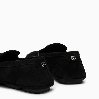 Dolce&Gabbana Black Suede Loafer