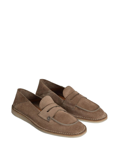 DOLCE & GABBANA Stylish Leather Moccasin Slippers for Men