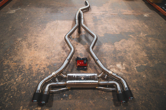 BMW G20/G22/G26 M340i/M440i Valved Sport Exhaust System — photo 1 of 10