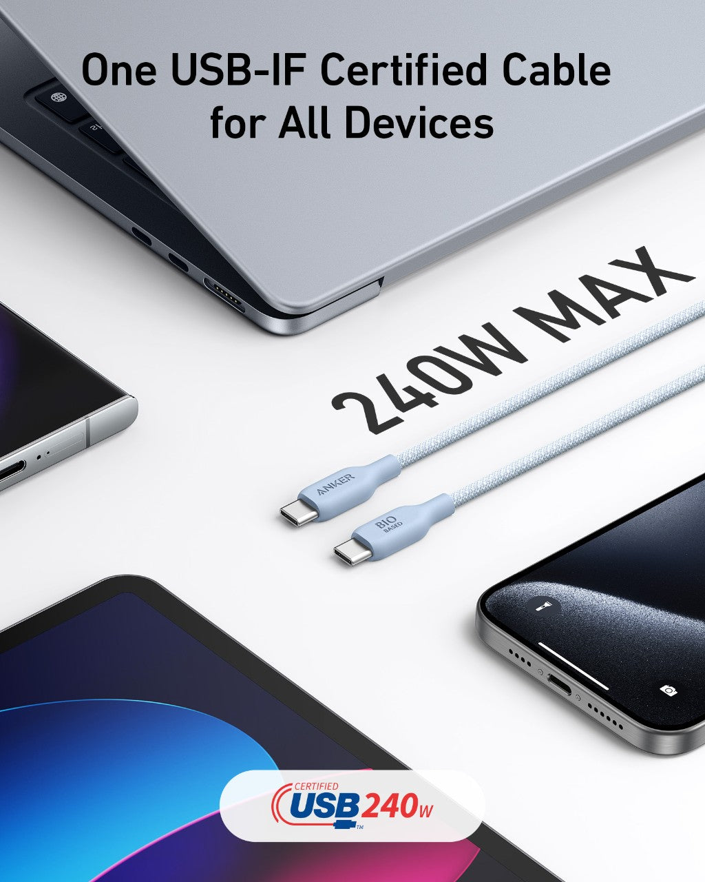 Anker <b>543</b> USB-C to USB-C Cable (Bio-Braided) — photo 9 of 10