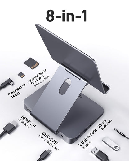 Anker 551 USB-C Hub (8-in-1, Tablet Stand) — photo 3 of 7