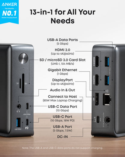 Anker <b>575</b> USB-C Docking Station (13-in-1) — photo 2 of 7