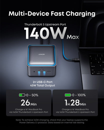 Anker Prime TB5 Docking Station (14-in-1, 8K, Thunderbolt 5 ) — photo 3 of 8