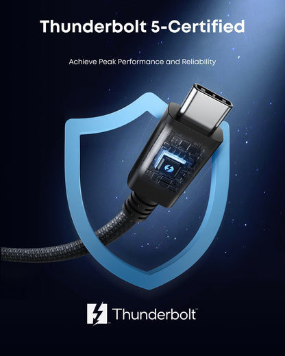 Anker Prime Thunderbolt 5 Cable (3.3 ft / 1.7 ft, 80 Gbps, 240W) — photo 6 of 10