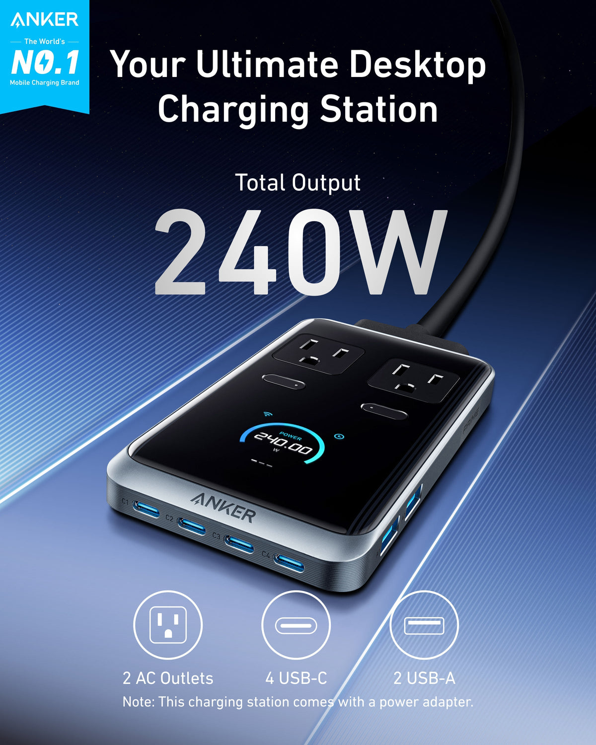 Anker Prime Charging Station (8-in-1, 240W) — photo 2 of 6