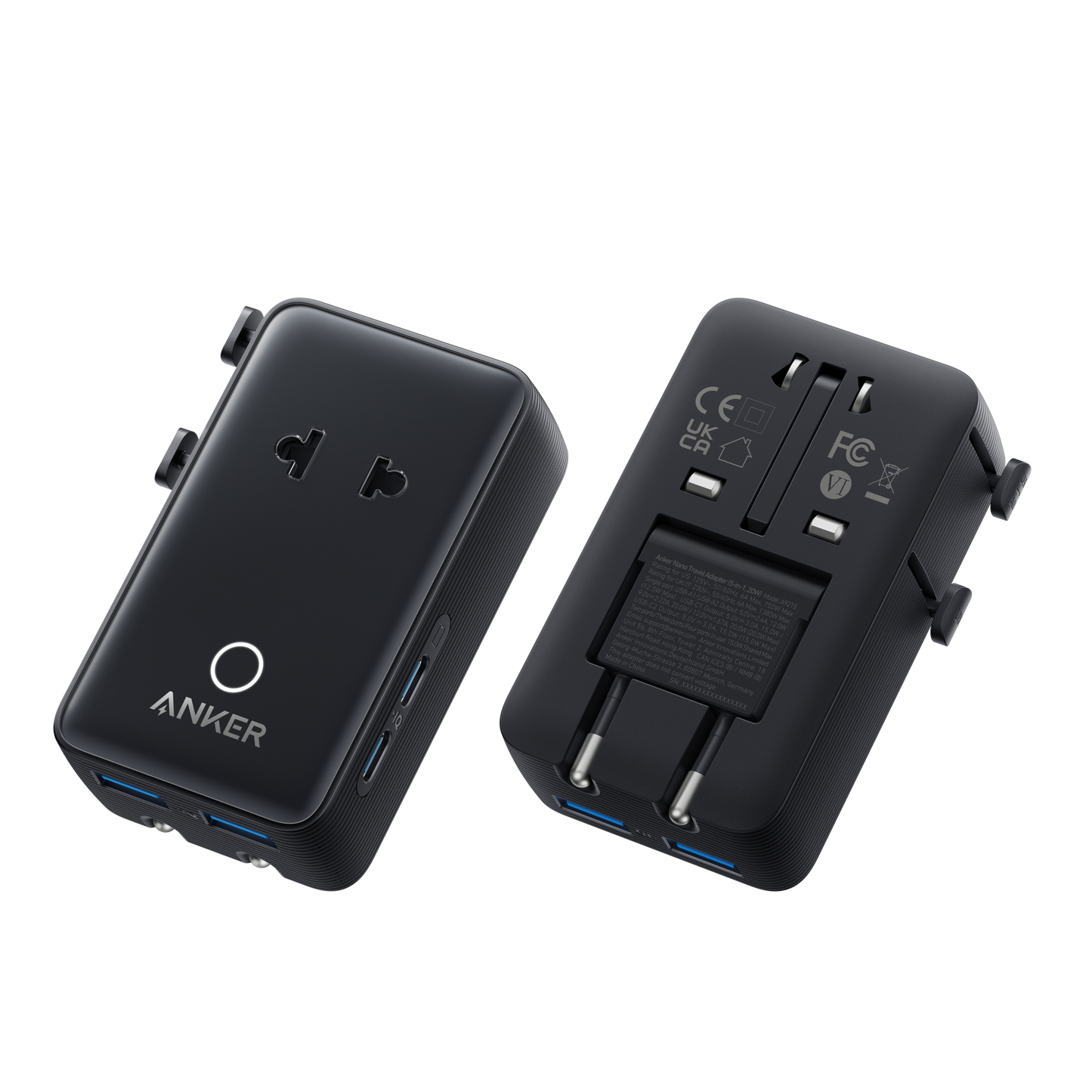 Anker Nano Travel Adapter (5-in-1, 20W, 1-Pack) — photo 7 of 10