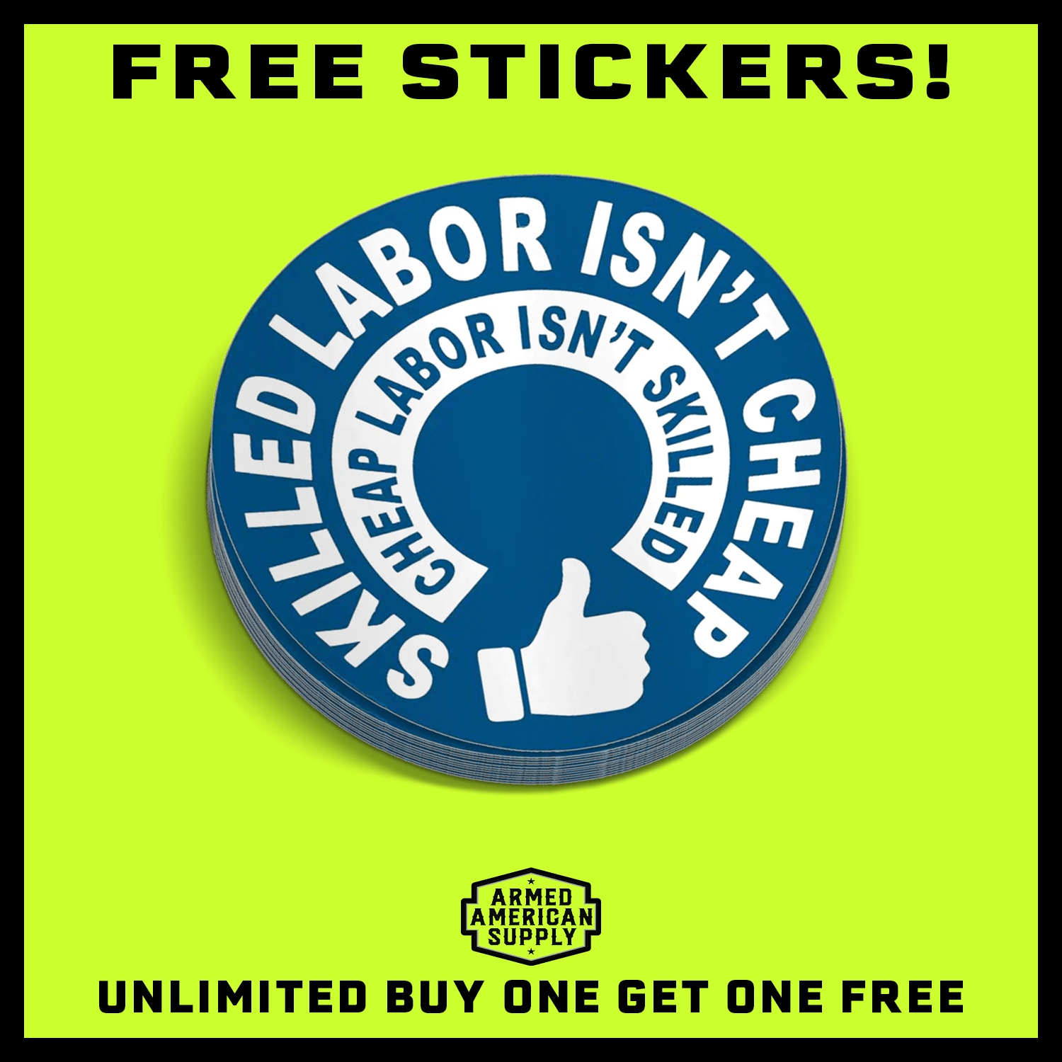 Skilled Labor Hard Hat Decal — photo 2 of 2