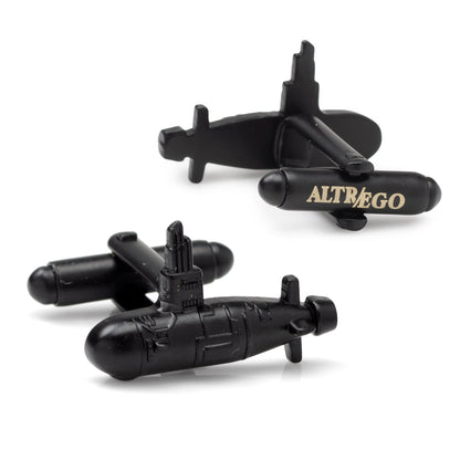 US Submarine Black 3D Cufflinks