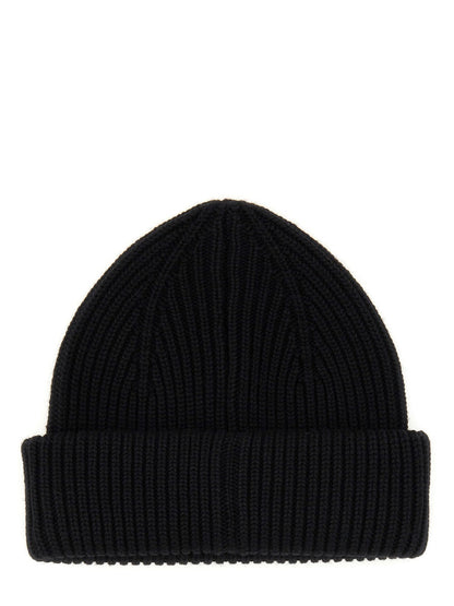 LANVIN Wool Logo Beanie Hat - FW25