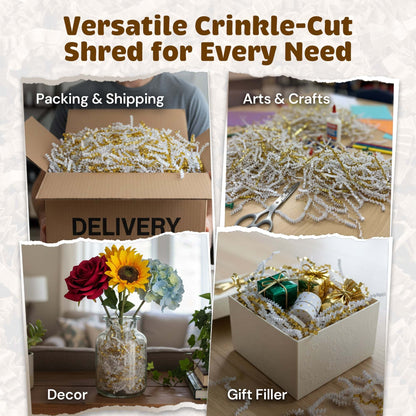 10lb White Gold Premium Crinkle Paper