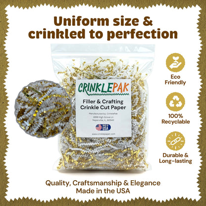 10lb White Gold Premium Crinkle Paper