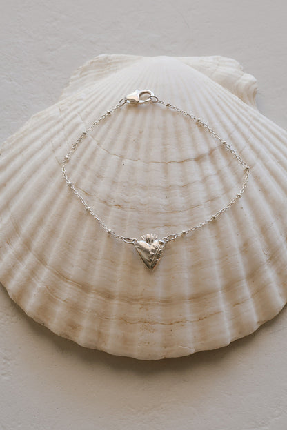 Chaste Heart of St. Joseph Bracelet in Sterling Silver