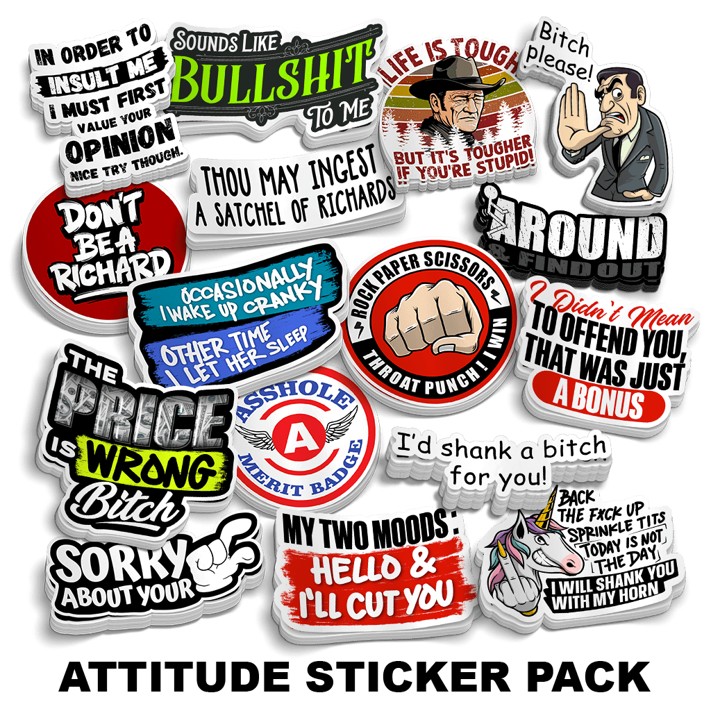 Attitude Sticker Pack — photo 1 of 9
