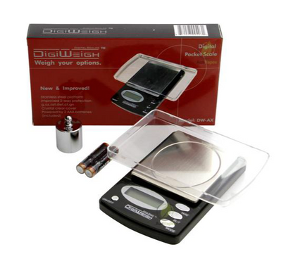 DigiWeigh DW-100AX Präzisions-Digitalwaage – 100 g x 0,01 g | Gramm-, Unzen-, Karat-, Grain-Modi | Labor-, Schmuck-, Wiederlade-, Edelsteinnutzung