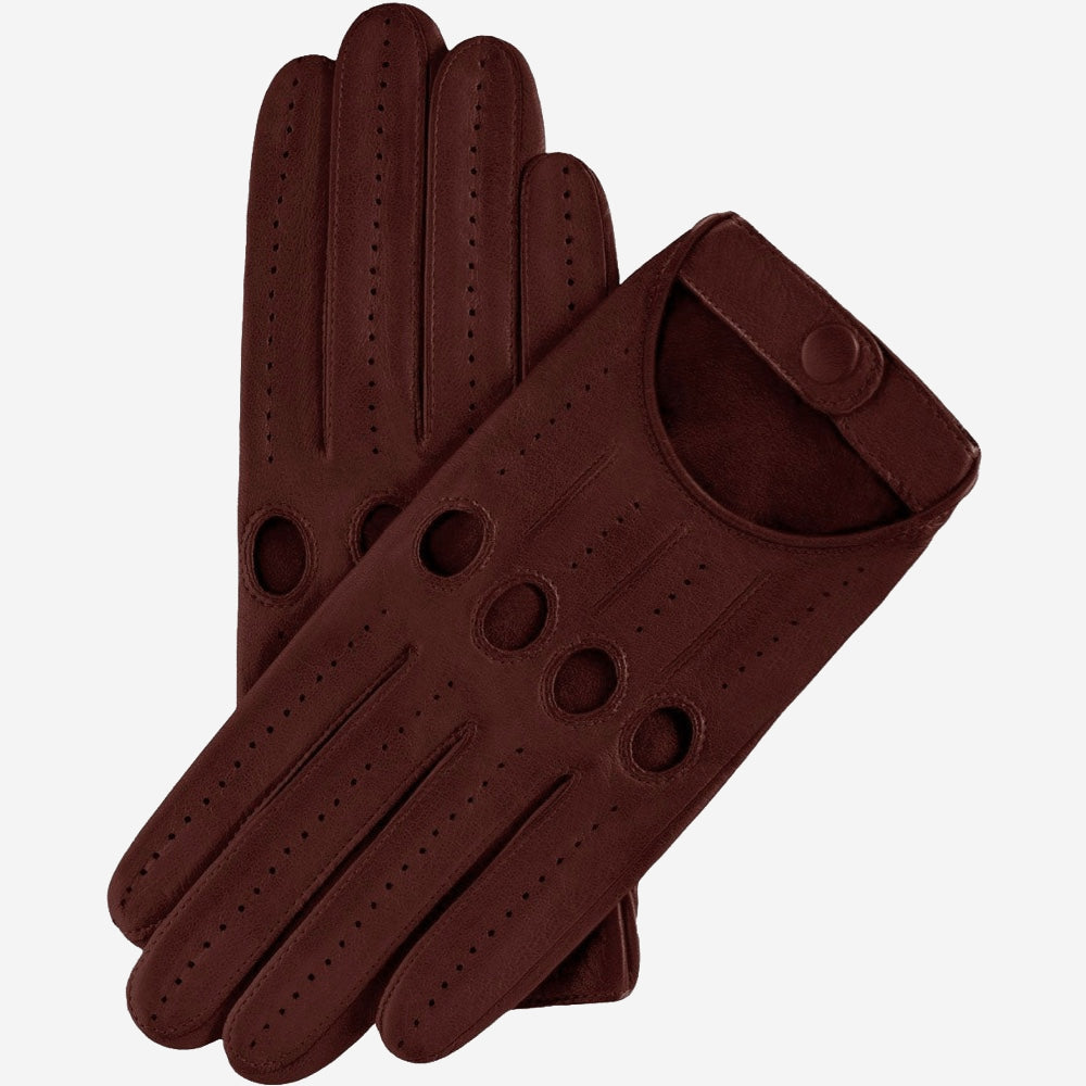 Alessa (cordovan) - Classic Italian lambskin leather driving gloves — photo 1 of 10