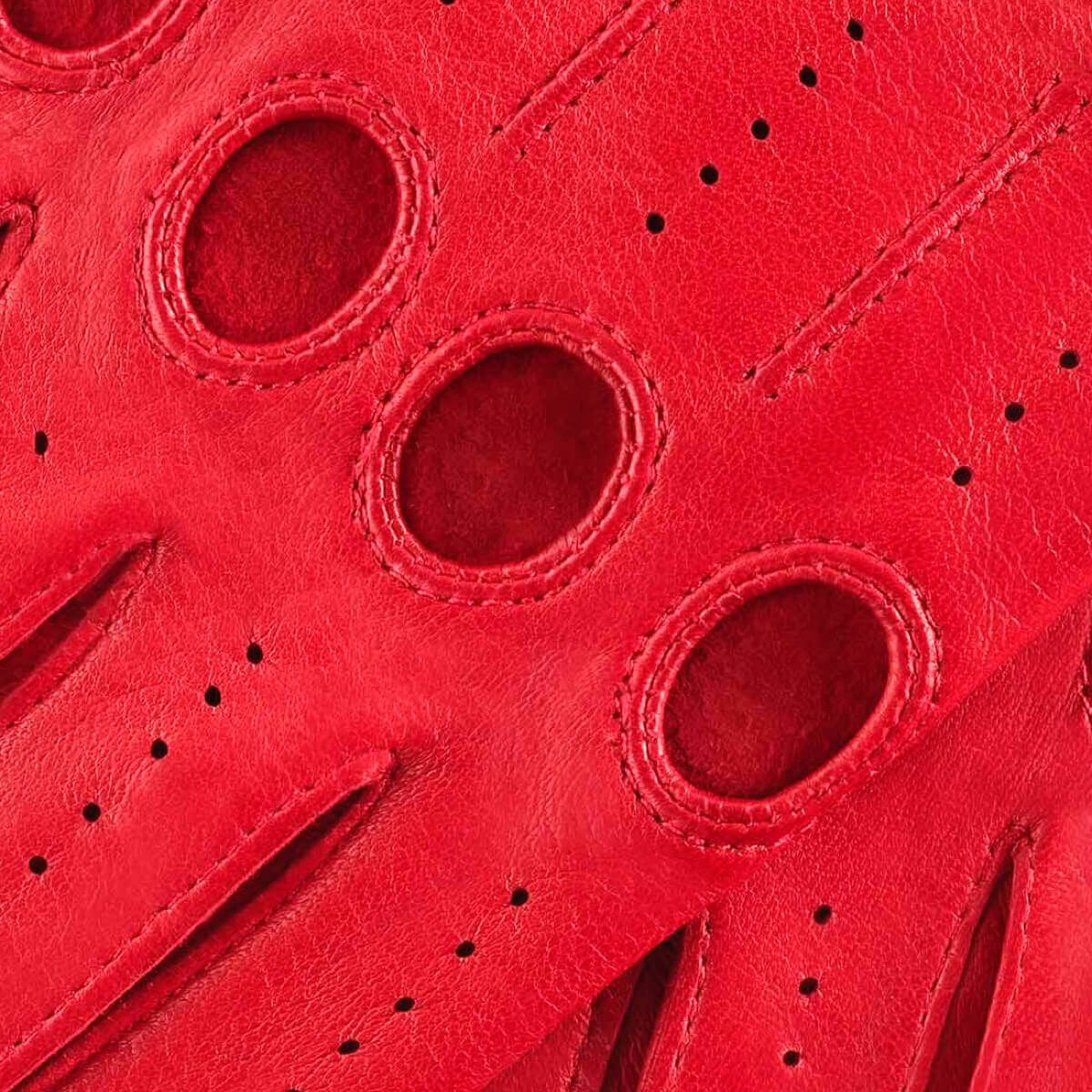 Alessa (red) - Classic Italian lambskin leather driving gloves — photo 6 of 10