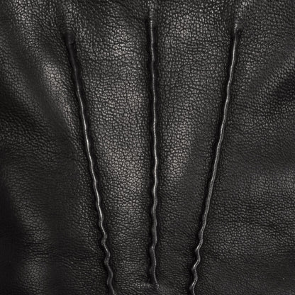 Alessandro (black) - Italian lambskin leather gloves with cashmere lining & touchscreen feature — photo 6 of 10