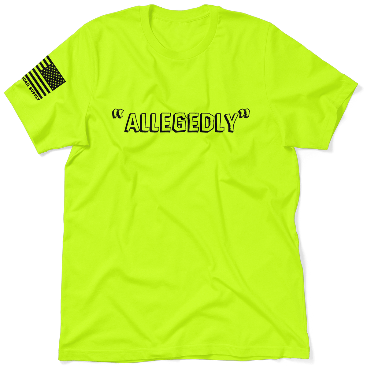 Allegedly - Safety Yellow T-Shirt — photo 1 of 3