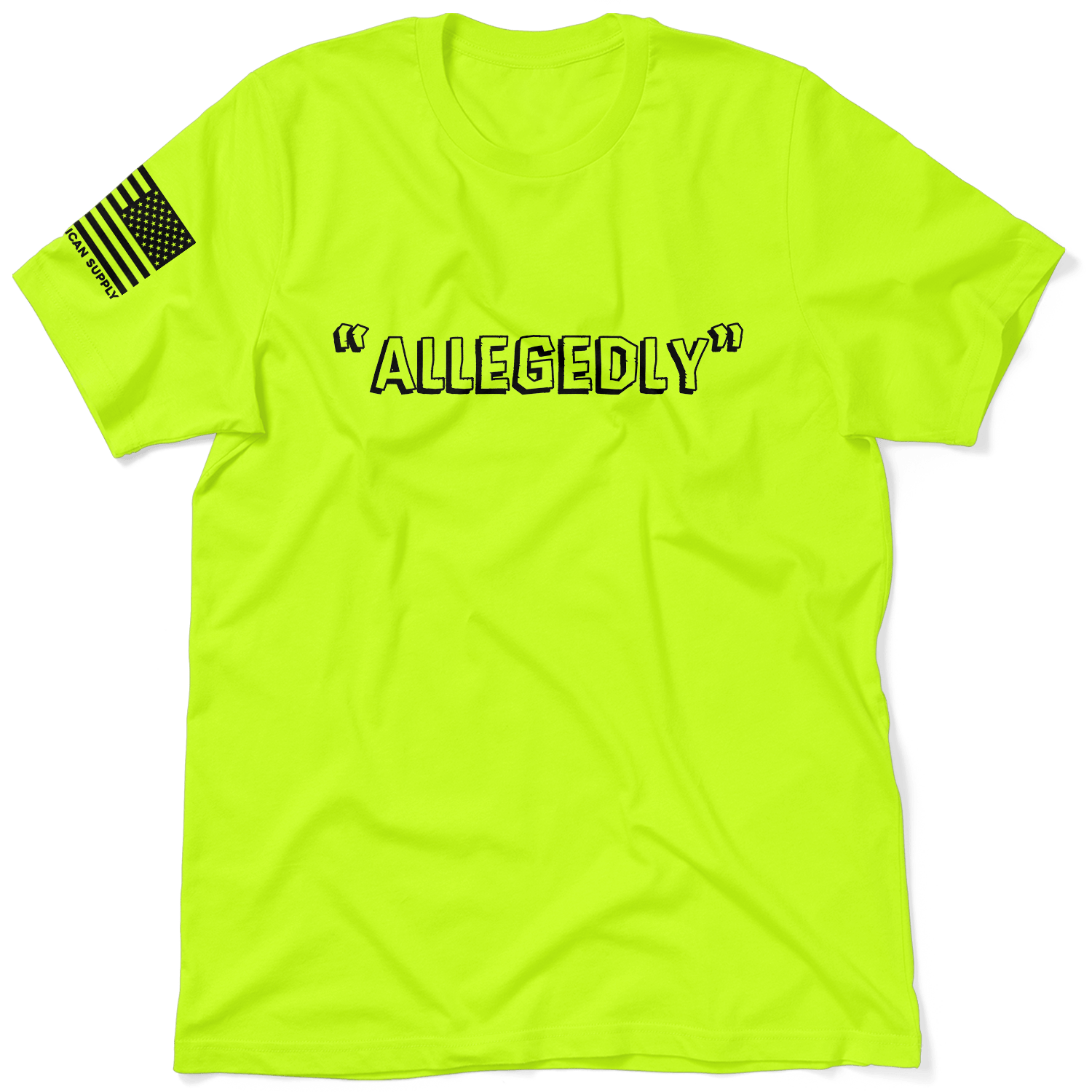 Allegedly - Safety Yellow T-Shirt — photo 1 of 3
