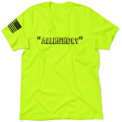 Allegedly - Safety Yellow T-Shirt — photo 1 of 3
