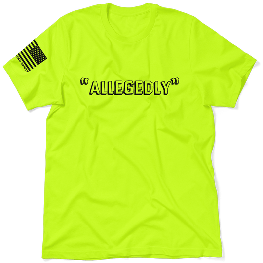 Allegedly - Safety Yellow T-Shirt — photo 1 of 3