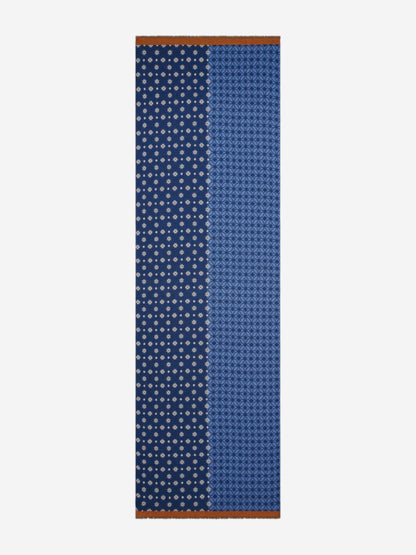 Andrea (blue) - Soft and lightweight Italian scarf from 100% wool — photo 3 of 10