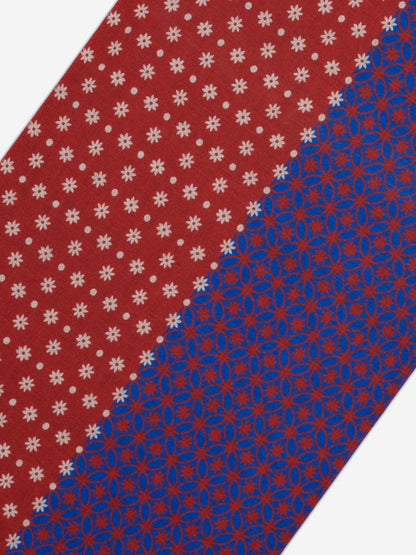 Andrea (red/blue) - Soft and lightweight Italian scarf from 100% wool — photo 3 of 10