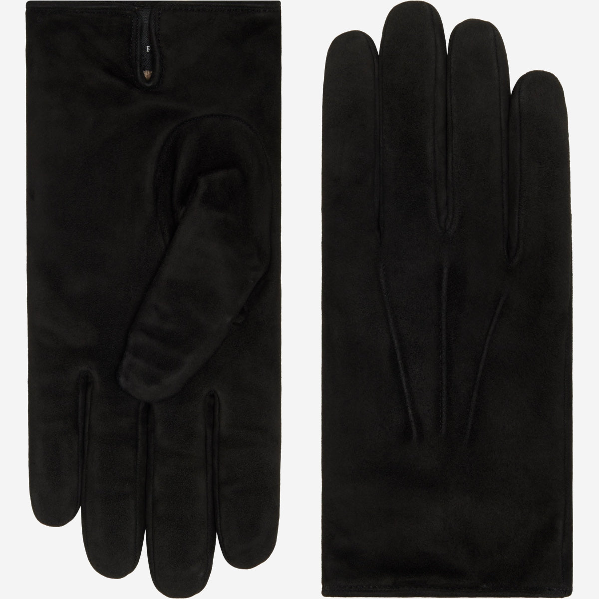 Angelo (black) – Italian suede leather gloves with luxurious cashmere lining — photo 1 of 10
