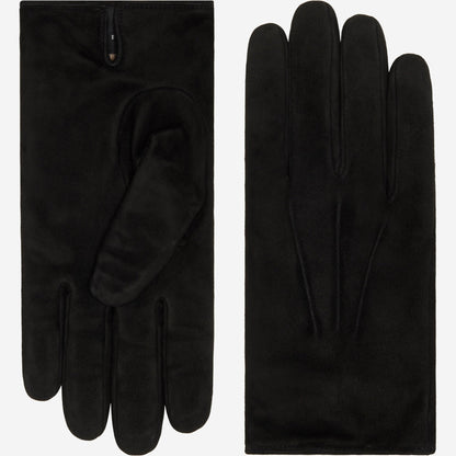 Angelo (black) – Italian suede leather gloves with luxurious cashmere lining — photo 1 of 10