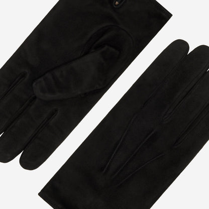 Angelo (black) – Italian suede leather gloves with luxurious cashmere lining — photo 6 of 10