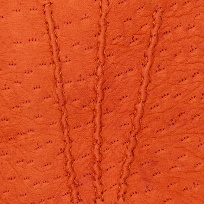 Antonio (orange) - Luxurious Italian peccary leather gloves with cashmere lining — photo 3 of 8