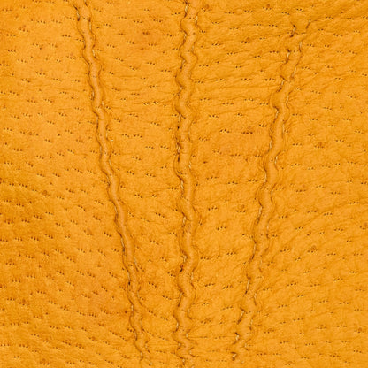 Antonio (yellow) - Luxurious Italian peccary leather gloves with cashmere lining — photo 3 of 8