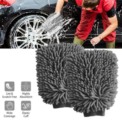 WASH&WHIPS Microfiber Chenille Car Cleaning Mitt - 2pk — photo 8 of 8