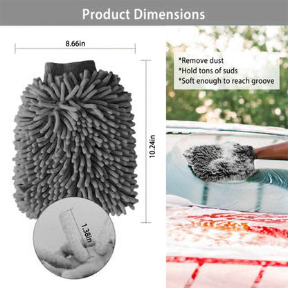 WASH&WHIPS Microfiber Chenille Car Cleaning Mitt - 2pk — photo 4 of 8