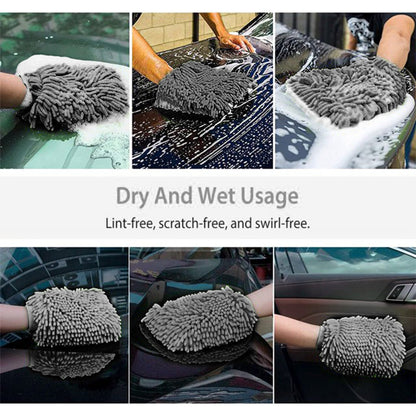 WASH&WHIPS Microfiber Chenille Car Cleaning Mitt - 2pk — photo 5 of 8