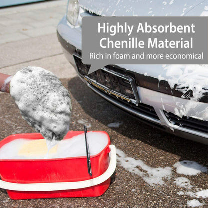 WASH&WHIPS Microfiber Chenille Car Cleaning Mitt - 2pk — photo 7 of 8
