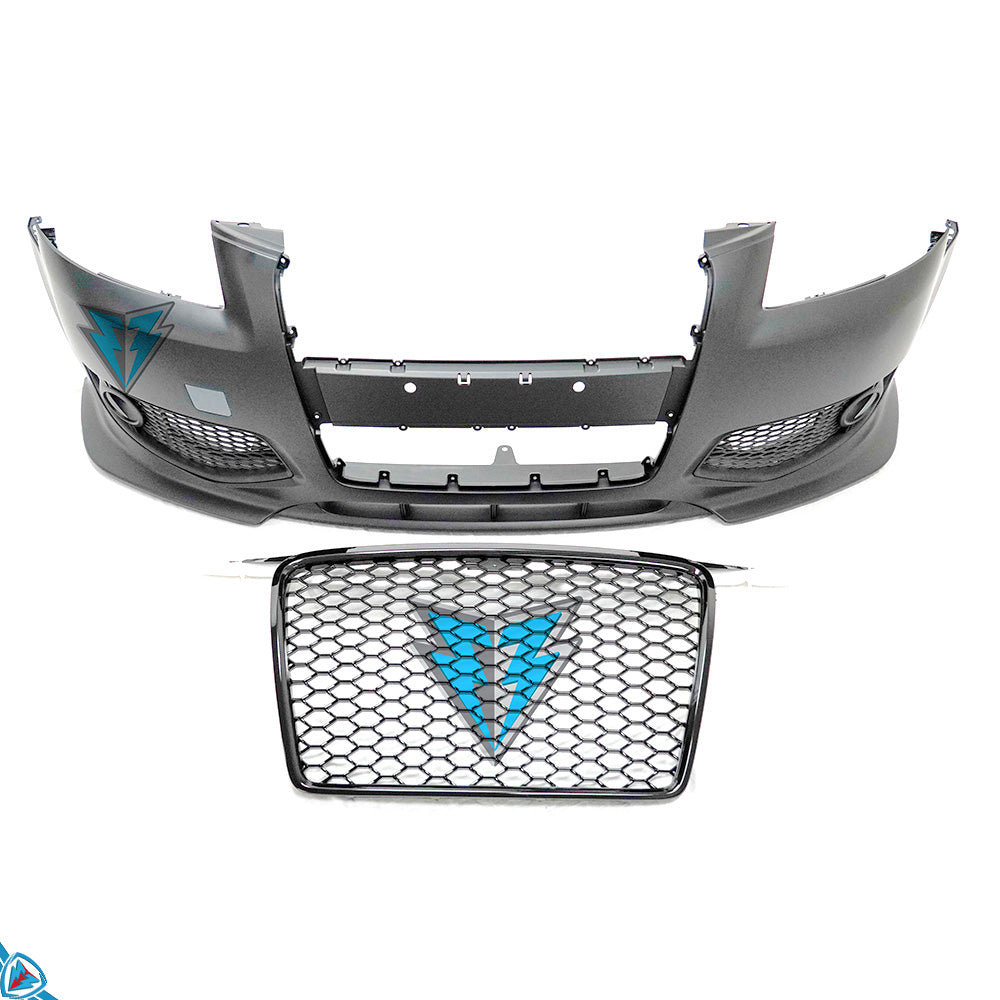 2006-2008 Audi A3 (8P) RS3 Style Polypropylene Front Bumper Conversion Kit | E3Tuning — photo 3 of 8