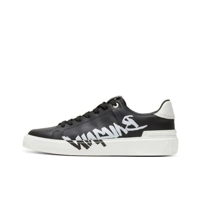 BALMAIN B Court Low-Top Sneakers 'Black/White'