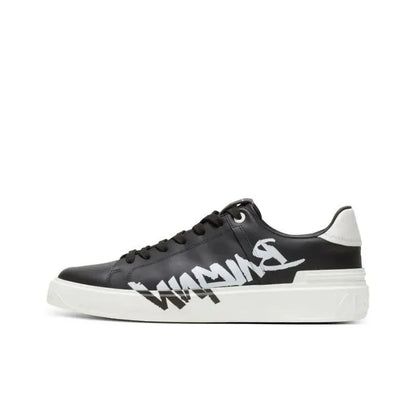 BALMAIN B Court Low-Top Sneakers 'Black/White'