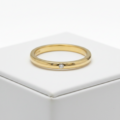 Tiffany Stacking Band · Diamond · 18K Gold