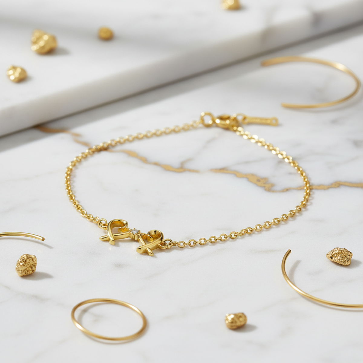 Tiffany Double Loving Heart · 18K Yellow Gold