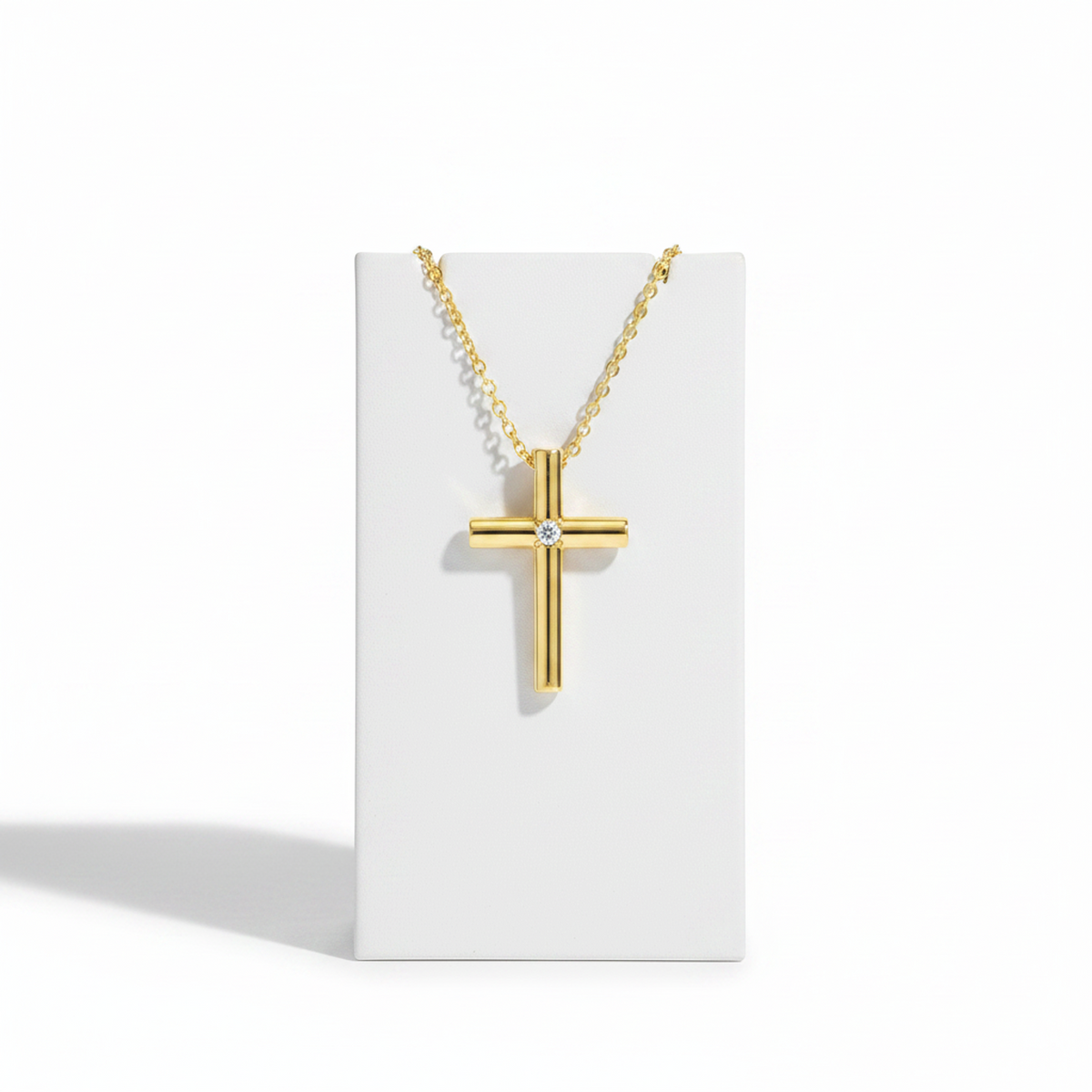 Tiffany Cross · Diamond · 18K Yellow Gold