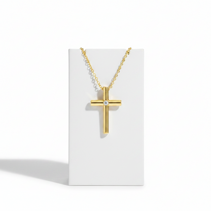 Tiffany Cross · Diamond · 18K Yellow Gold
