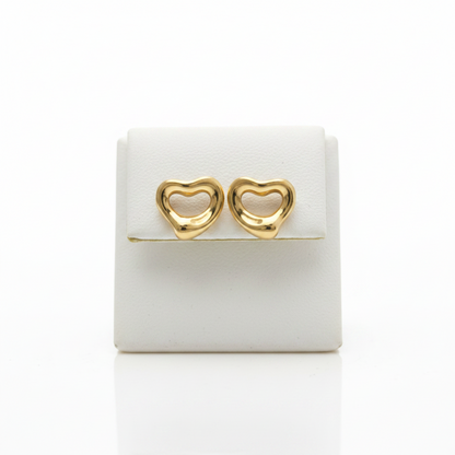 Tiffany Open Heart · Rose Gold · Studs