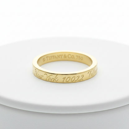 Tiffany Notes Band · 18K Yellow Gold