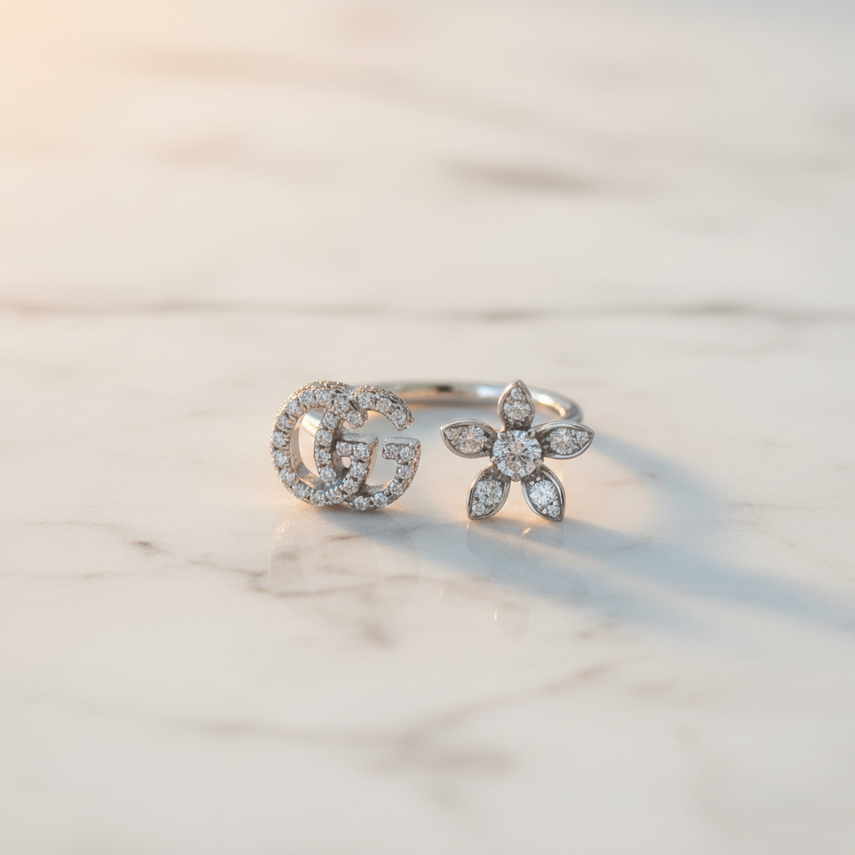 Gucci Flora · Diamond · 18K White Gold