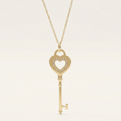 Tiffany Heart Key · Rose Gold · Diamond