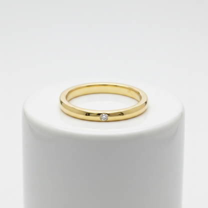 Tiffany Stacking Band · 18K Yellow Gold · Diamond