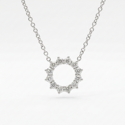 Tiffany Open Circle Mini · Platinum · Diamond